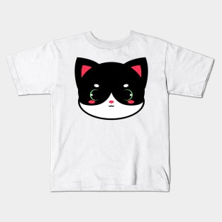 Cute Tuxedo Cat Kids T-Shirt